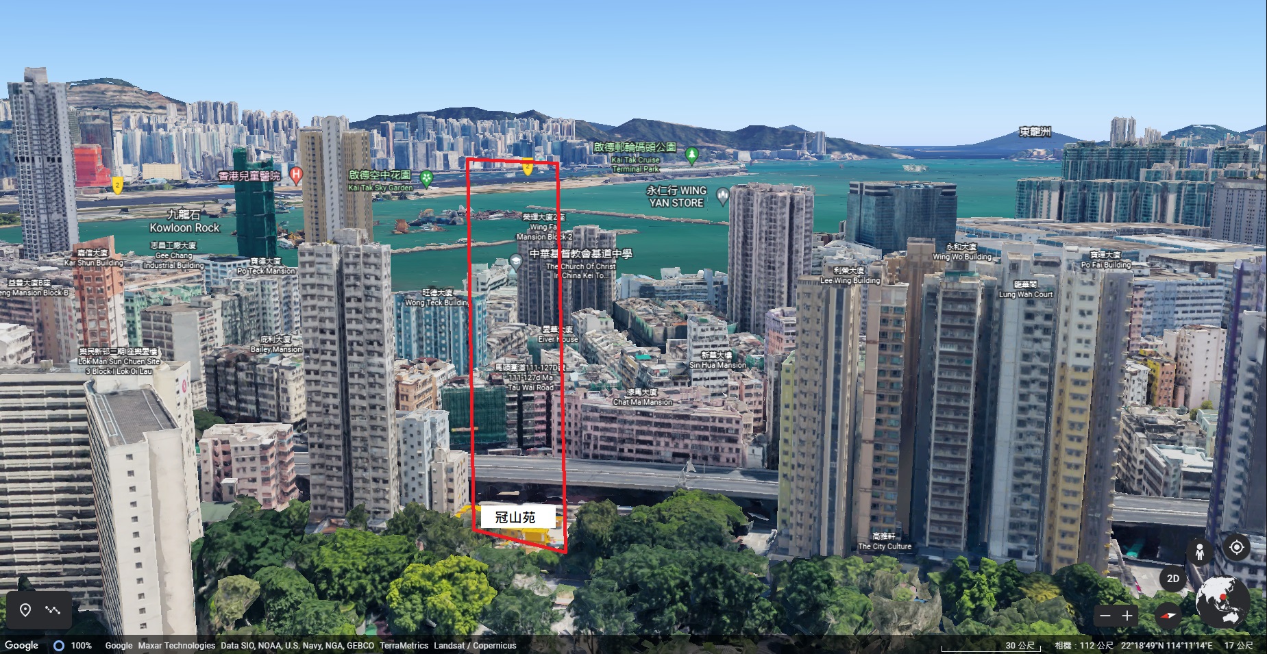 3 Google Earth 立體街景 (冠山苑向東海景)